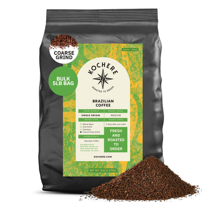 Kochere Coffee Brazilian Santos Medium Roast - Smooth, Elegant, Cocoa Notes
