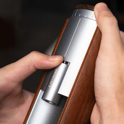 Rechargeable Coffee Grinder with Elegant Wood Cover